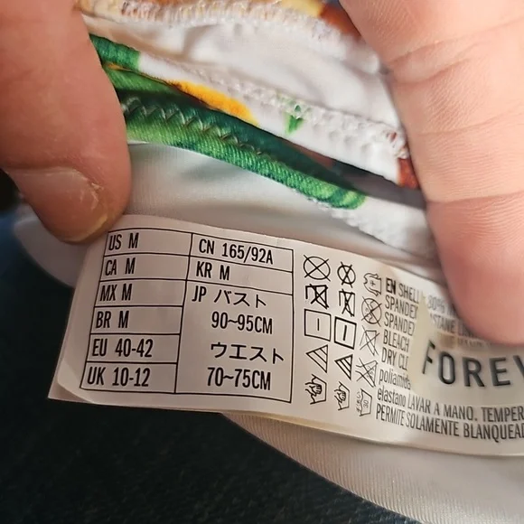 Forever 21 Bikini Bottom (S) Top (M) - Picture 6 of 8